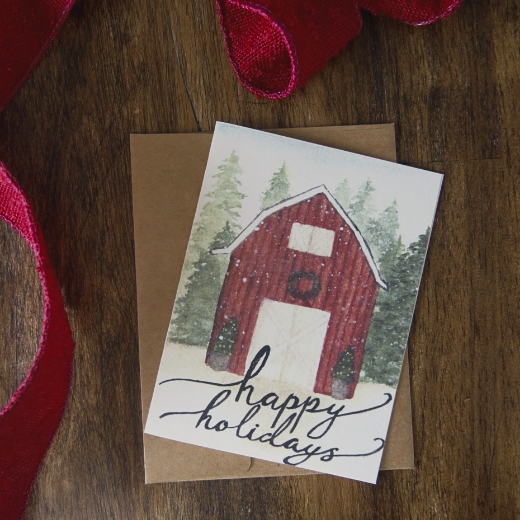Watercolor Christmas Greeting Cards