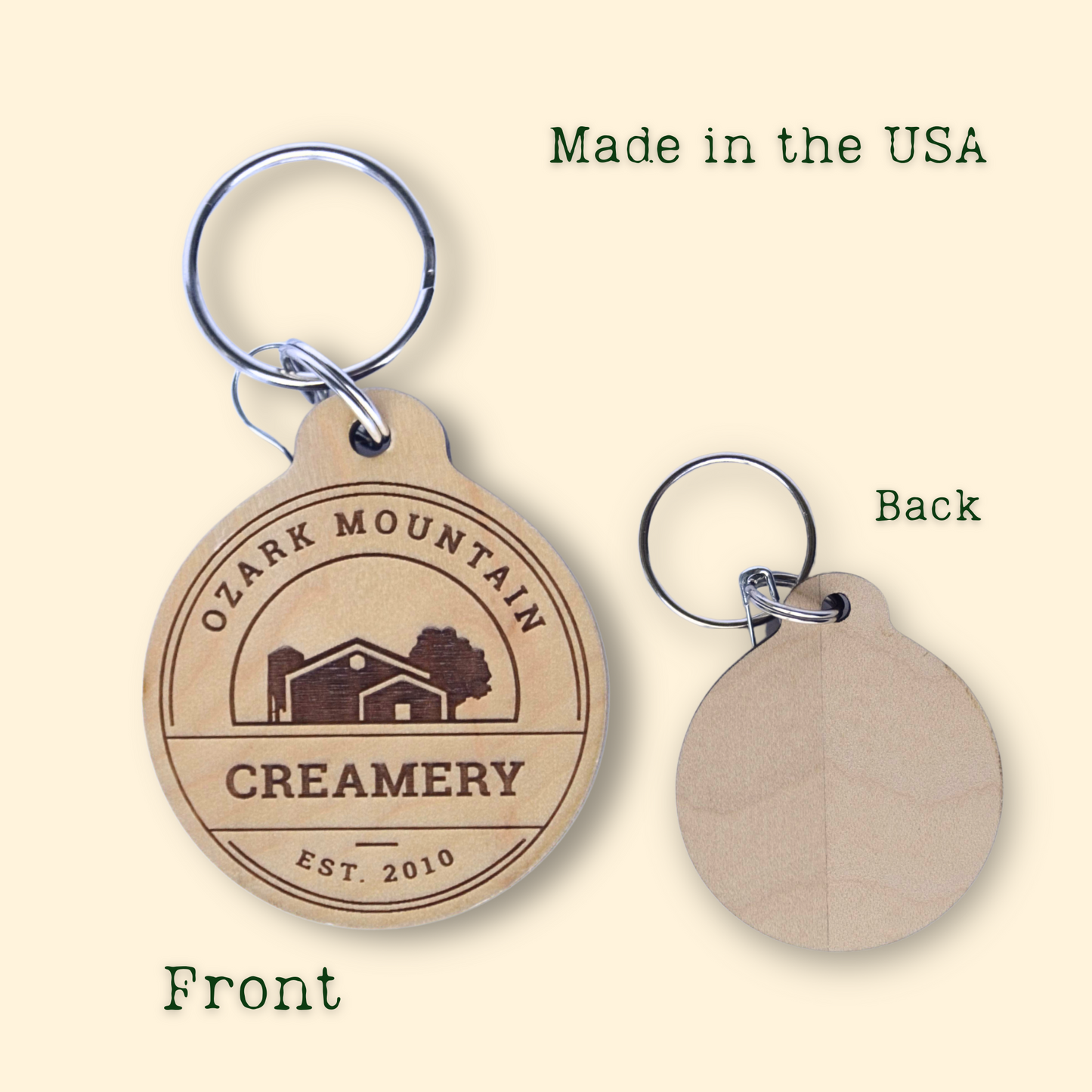OMC Wood Keychain