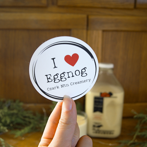 "I Love Eggnog" OMC Decal Sticker