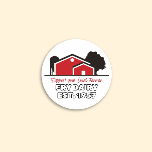 Support Fry Dairy OMC Decal Sticker