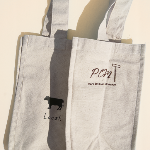 "Local. Natural. Fresh." Reusable Grocery Tote Bag